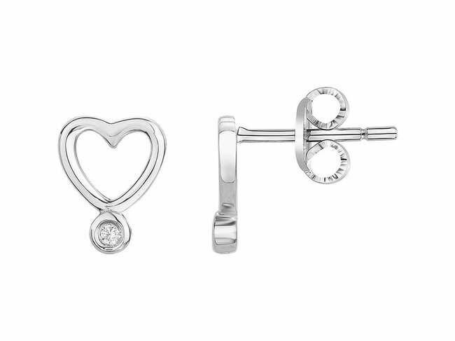 La Garçonne Diamant | Boucles d'Oreilles | Argent | Diamants 0.030ct | 20400049
