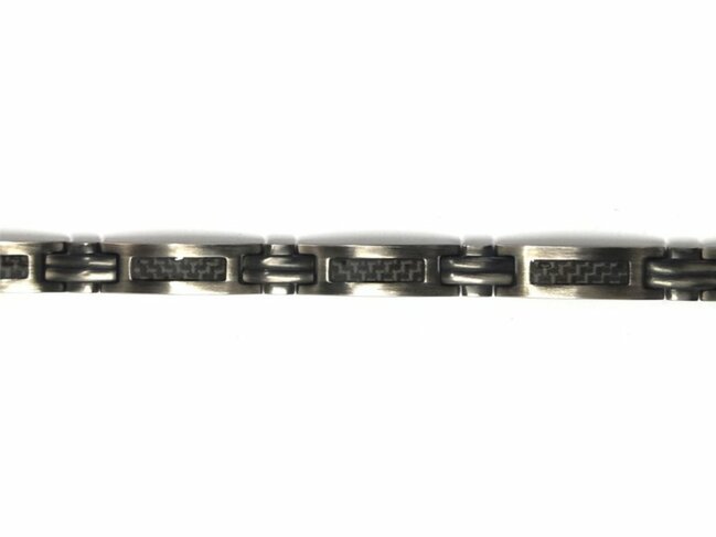 Phebus | Bracelet | Acier Inoxydable | Carbone Noir | 35-1148