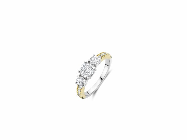 Ti Sento | Bague | Argent | Bicolore | Oxyde de Zirconium | 12044ZY