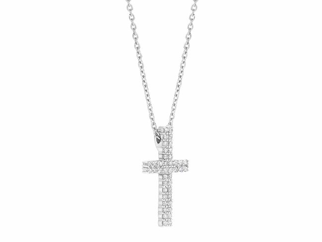 Ti Sento | Collier | Argent | Oxyde de Zirconium | Croix | 34130ZI