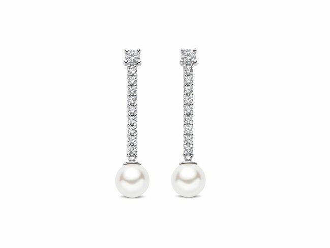 Ti Sento | Boucles d'Oreilles | Argent | Perles Synth. | Oxyde de Zirconium |  78070PW