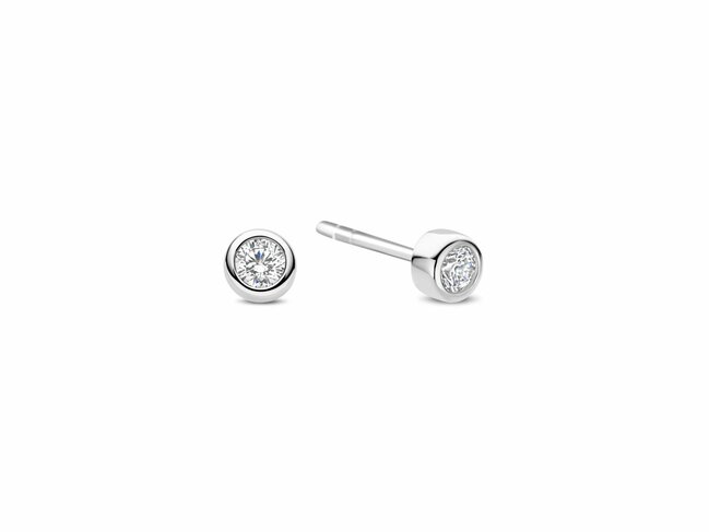 Ti Sento | Boucles d'Oreilles | Argent | Oxyde de Zirconium | ø4mm | 78057ZI