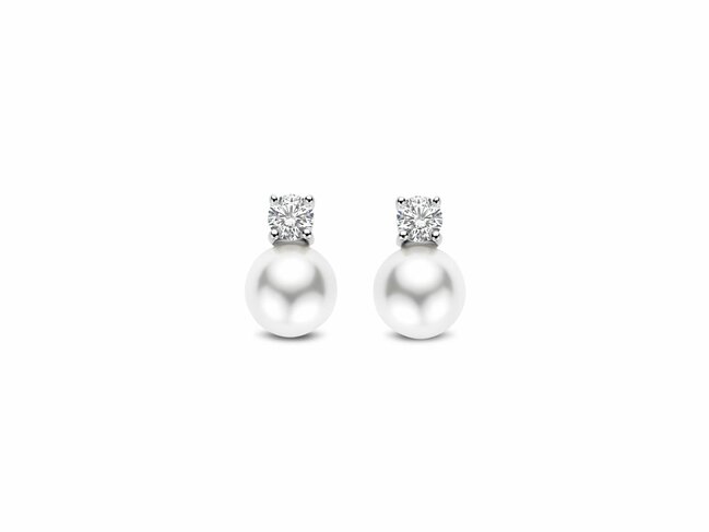 Ti Sento | Boucles d'Oreilles | Argent | Perles Synth. | Oxyde de Zirconium | 78060PW