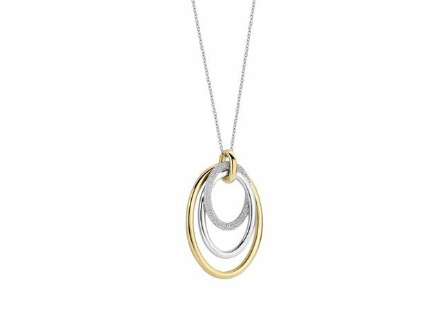 Ti Sento | Collier | Argent Bicolore | Oxyde de Zirconium | 34127ZY