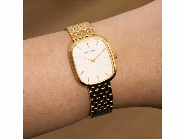 Bering | Femme | Quartz | Acier Inoxydable | Doré | 26x30mm | 12526-734