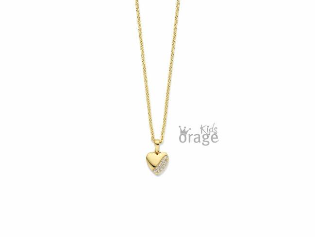 Orage Kids | Collier | Plaqué Or | Coeur | K2758