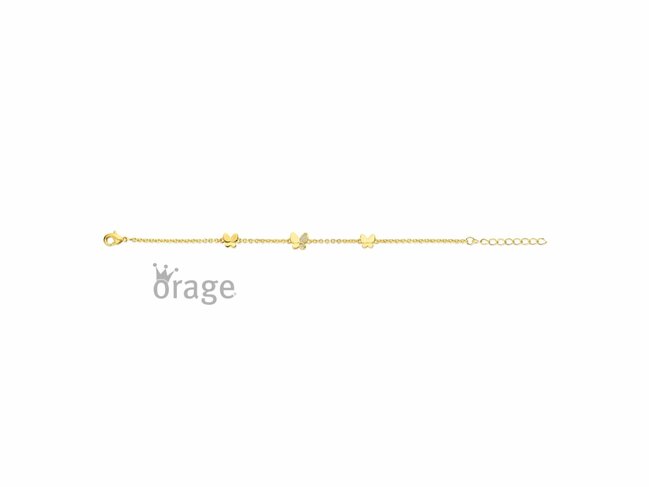 Orage Kids | Bracelet | Plaqué Or | Oxyde de Zirconium | Papillon | K3107