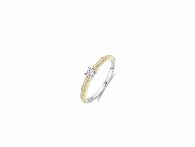 Ti Sento | Bague | Plaqué Or | Oxyde de Zirconium | 12400ZY