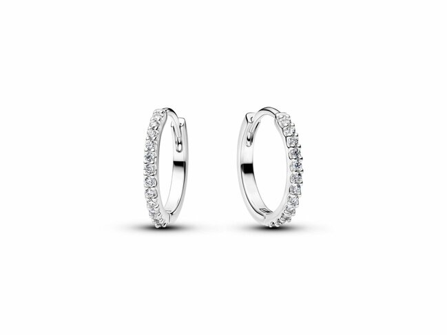 Pandora | Boucles d'Oreilles | Créoles | Argent | Oxyde de Zirconium | 15mm 294649C01