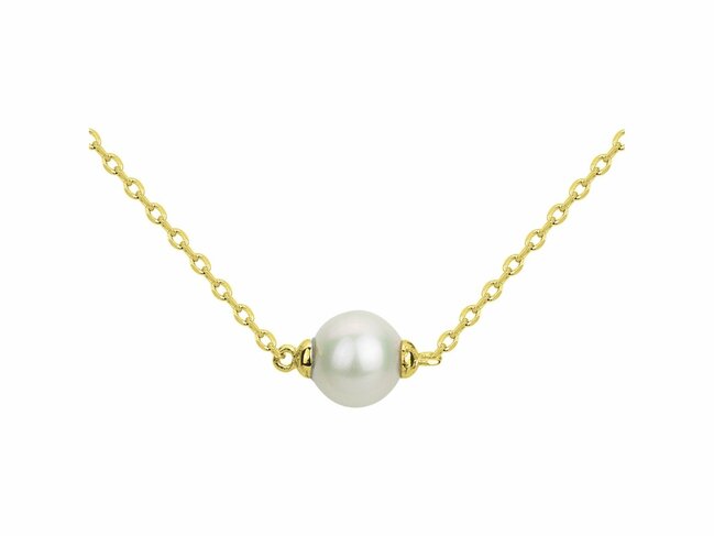 Loumya Steel | Collier | Laiton | Perle d'Eau Douce | 6mm | 76700502