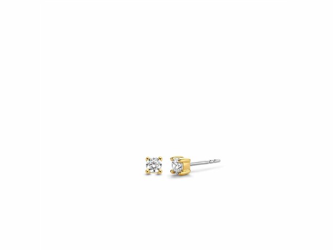 Ti Sento | Boucles d'Oreilles | Plaqué Or | Oxyde de Zirconium | 7836ZY