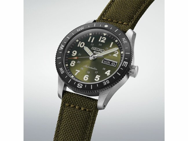Seiko | Homme | Automatique | Seiko 5 sports | Nylon Kaki | 41mm | HDB008K1