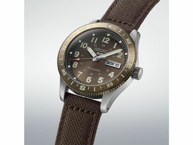 Seiko | Homme | Automatique | Seiko 5 Sports | Nylon Brun | 41mm | HDB009K1
