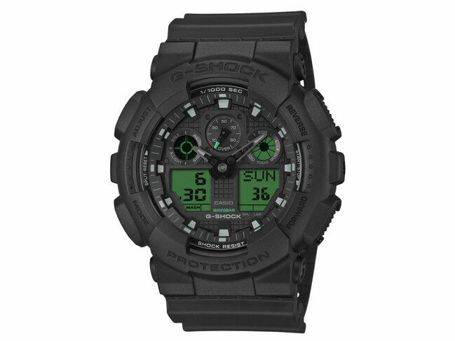 Casio | Homme | Quartz | G-Shock | Ana-Digitale | Résine | 55mm | GA-100BEG-1AER