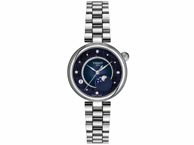 Tissot | Femme | Quartz | Phase de Lune | 4 Diamants 0.02ct |29.6mm|T152.223.1149600