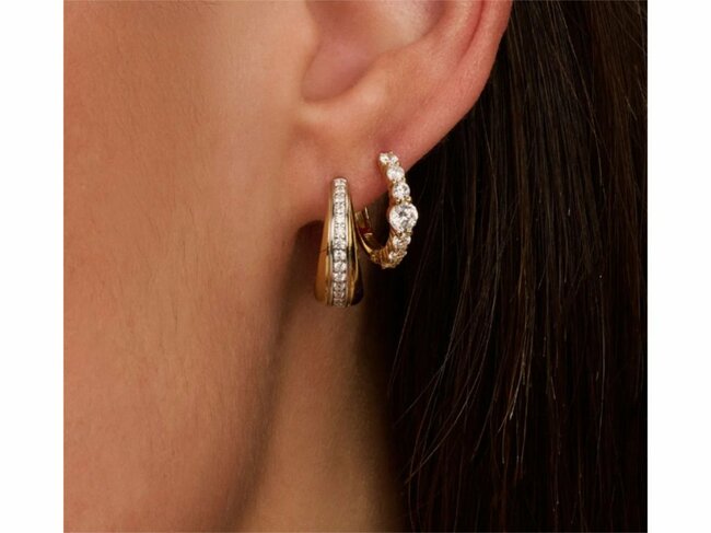 Ti Sento | Boucles d'Oreilles | Plaqué Or | Oxyde de Zirconium | 78073ZY