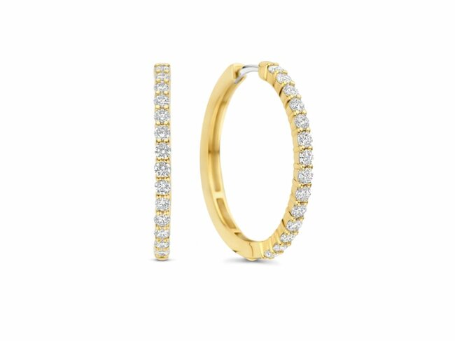 Ti Sento | Boucles d'Oreilles | Plaqué Or | Oxyde de Zirconium | 78078ZY