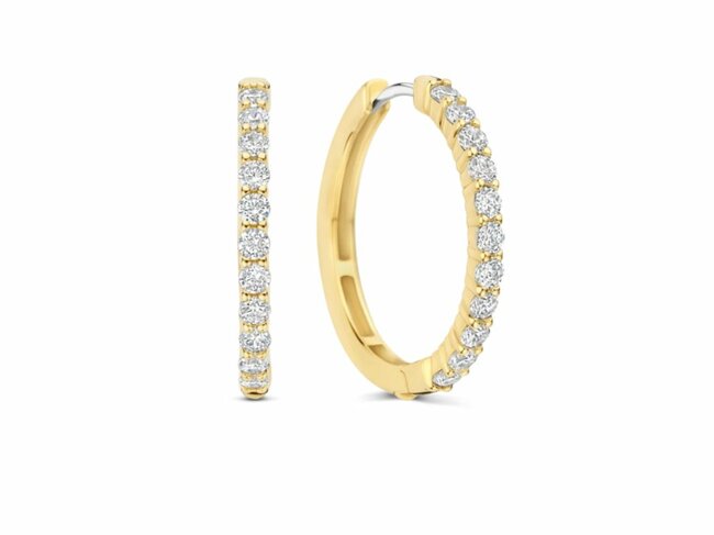 Ti Sento | Boucles d'Oreilles | Plaqué Or | Oxyde de Zirconium | 78077ZY