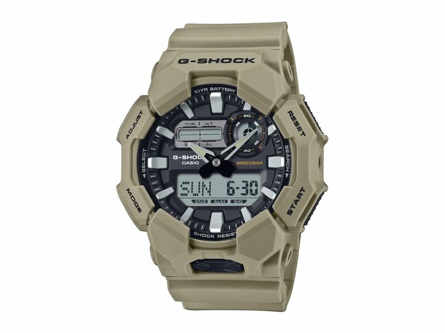Casio | Homme | Quartz | Analogique -Digitale | G-Shock | 55x52mm | GA-010-5AER