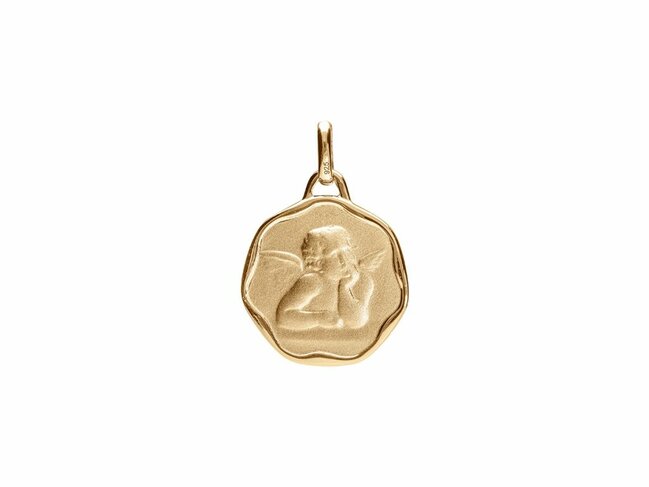 Loumya Silver | Pendentif | Plaqué Or | Ange | Personnalisble | 15mm | 95682