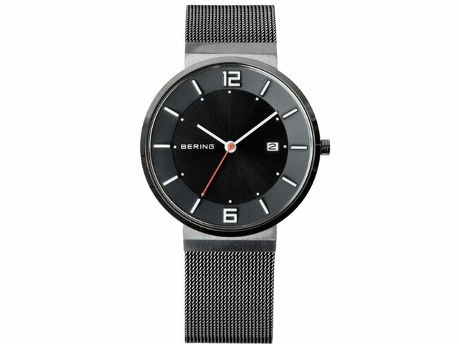 Bering | Homme | Solar | Milanais Anthracite | 39mm | 14639-377