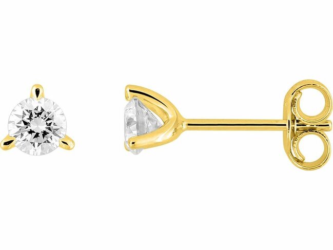 Diamants de Laboratoire | Boucles d'Oreilles | Or Jaune 9K | Diamants de Laboratoire 0.30ct|9KLGD049Y