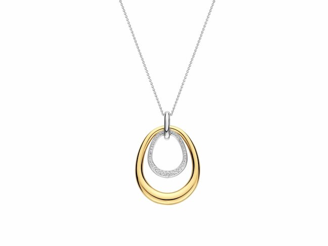 Ti Sento | Collier | Argent | Plaqué Or | Oxyde De Zirconium | 34140ZY