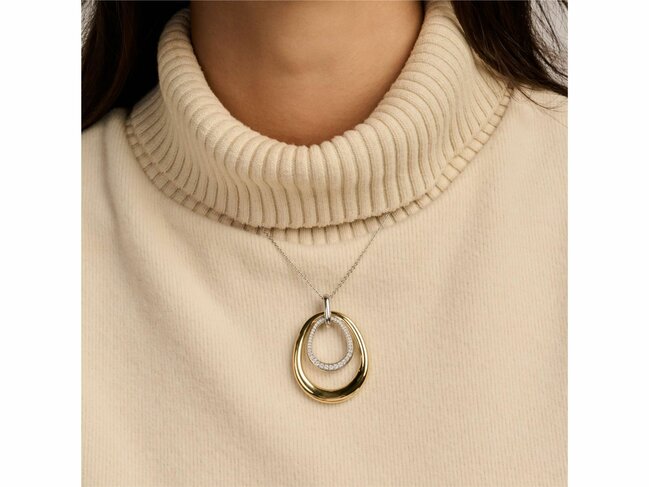 Ti Sento | Collier | Argent | Plaqué Or | Oxyde De Zirconium | 34140ZY