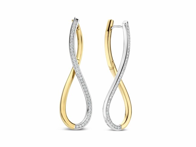 Ti Sento | Boucles D'Oreilles | Argent | Plaqué Or | Oxyde De Zirconium | 78086ZY