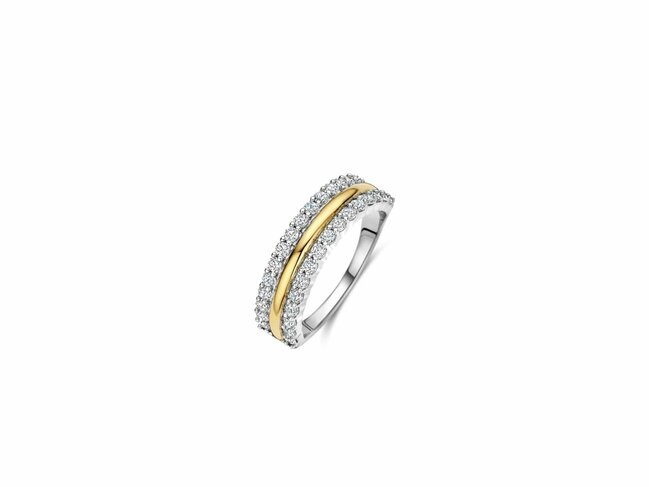 Ti Sento | Bague | Argent | Plaqué Or | Oxyde De Zirconium | 12446ZY