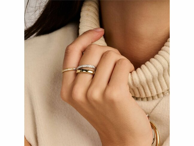 Ti Sento | Bague | Argent | Plaqué Or | Oxyde De Zirconium | 1923YZ