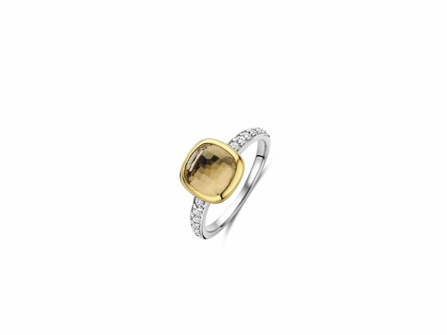 Ti Sento | Bague | Argent | Plaqué Or | Oxyde De Zirconium | 12414CY