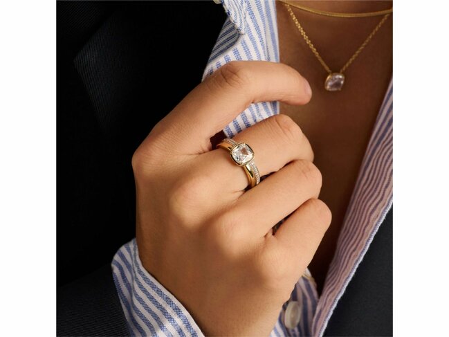 Ti Sento | Bague | Argent | Plaqué Or | Oxyde De Zirconium | 12451ZY