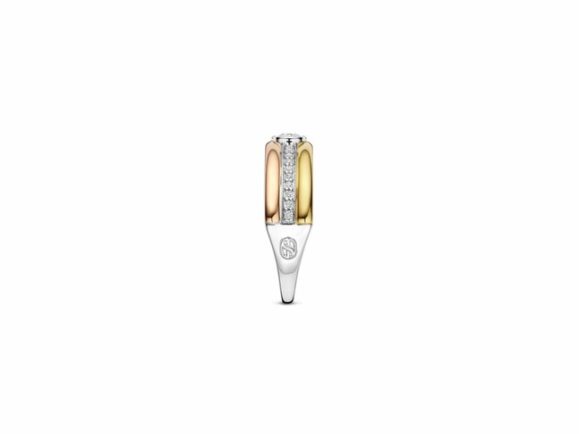 Ti Sento | Bague | Argent | plaqué Or | Rose Gold | Oxyde De Zirconium | 12435TZ