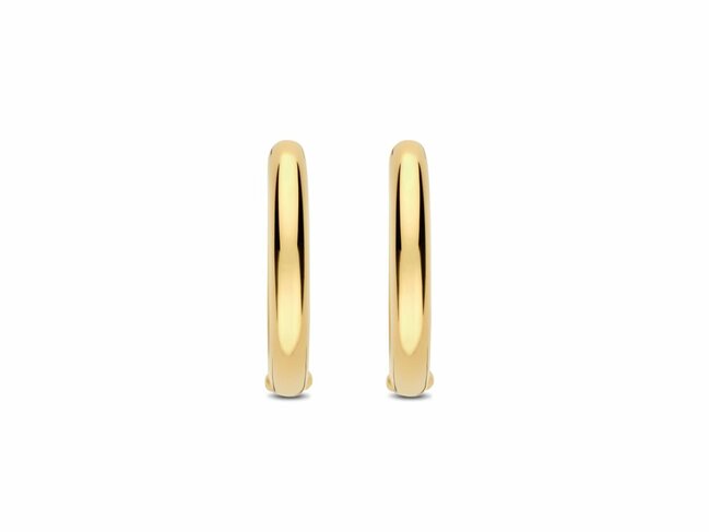 Ti Sento | Boucles D'Oreilles | Créoles | Plaqué Or | 7215SY