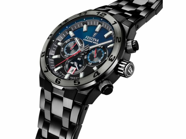Festina | Coffret| Quartz | Chrono | Acier Noir | Spécial Edition | 44.5mm | F20673/1