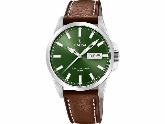 Festina | Homme | Quartz | Cuir Marron | 41mm | F20358/5