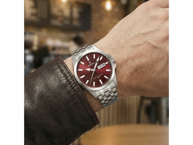 Festina | Homme | Quartz | Acier Inoxydable | Bordeaux | F20357/G