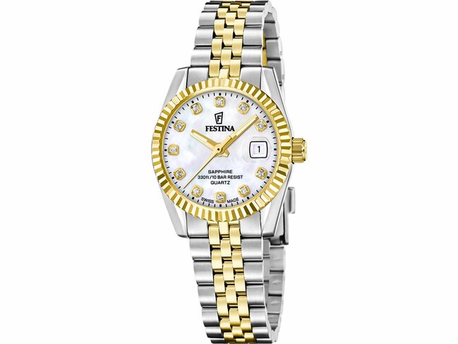 Festina | Femme | Quartz | Swiss Made | Acier Inoxydable | Bicolore | 28.5mm|F20088/1