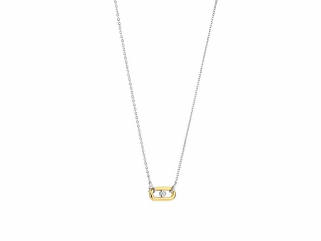 Ti Sento | Collier | Argent | Plaqué Or | Oxyde De Zirconium | 34147ZY
