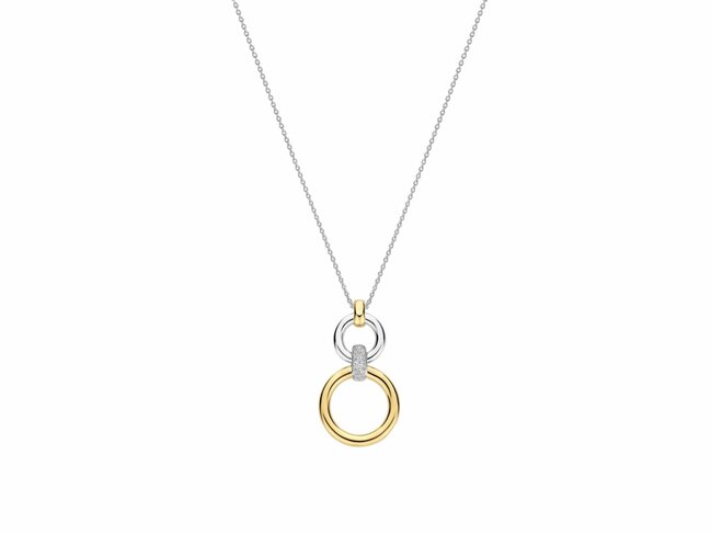 Ti Sento | Collier | Argent | Plaqué Or | Oxyde De Zirconium | 34134ZY