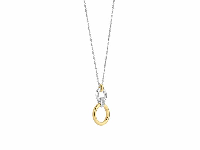 Ti Sento | Collier | Argent | Plaqué Or | Oxyde De Zirconium | 34134ZY