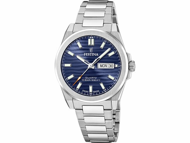 Festina | Homme | Quartz | Swiss Made | Acier Inoxydable | 39.8mm | F20073/2