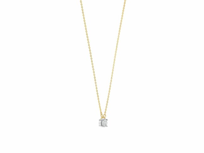 Ti Sento | Collier | Plaqué Or | Oxyde De Zirconium | 34144ZY