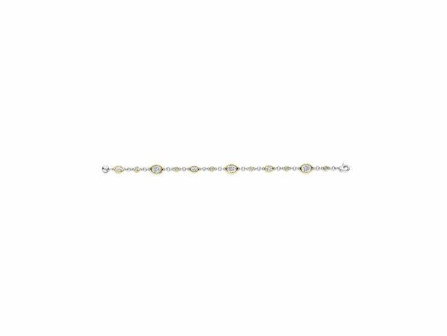 Ti Sento | Bracelet | Argent | Plaqué Or | Oxyde De Zirconium | 23108ZY