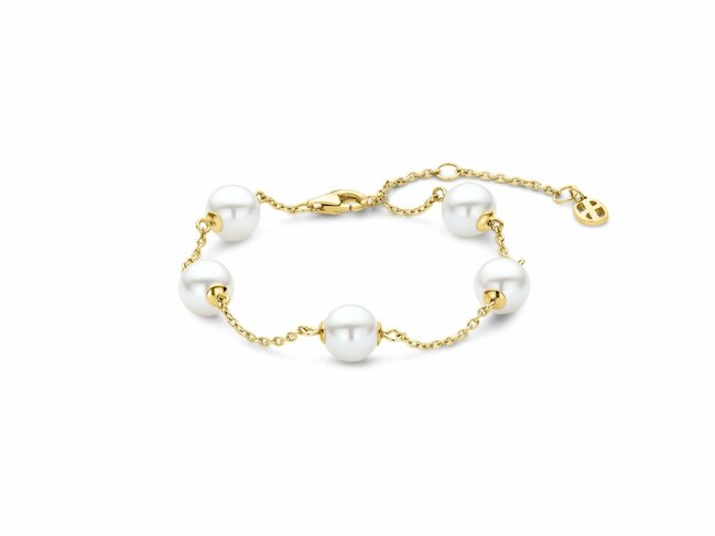 Ti Sento | Bracelet | Plaqué Or | Perles Synthétique | 23105YP
