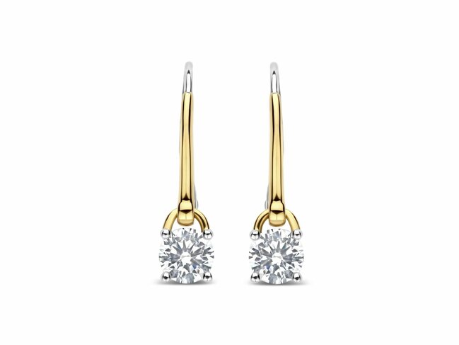 Ti Sento | Boucles D'Oreilles | Argent | Plaqué Or | 78118DB