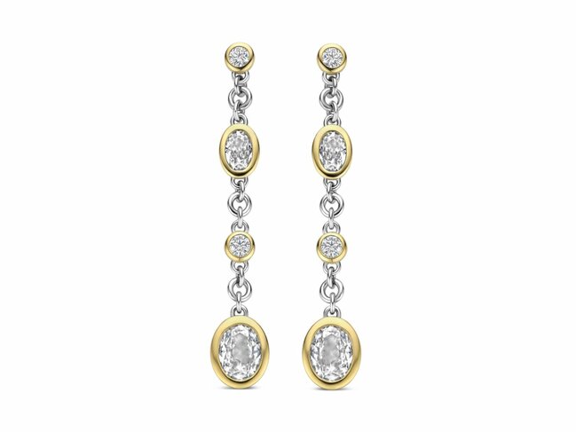 Ti Sento | Boucles D'Oreilles | Argent | Plaqué Or | Oxyde De Zirconium | 78104ZY