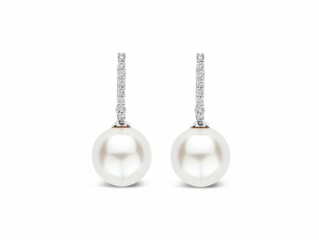 Ti Sento | Boucles D'oreilles | Argent | Plaqué Or | Perles Synthétique | 78091PW