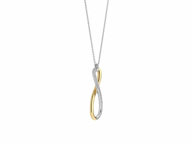 Ti Sento | Collier | Argent | Plaqué Or | Oxyde De Zirconium | 34132ZY